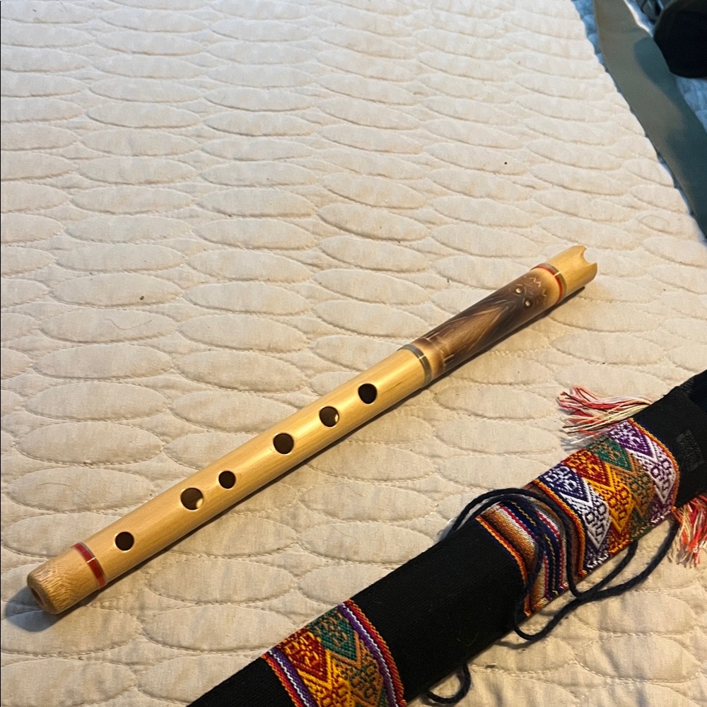 Handcrafted Bamboo Flute with Case